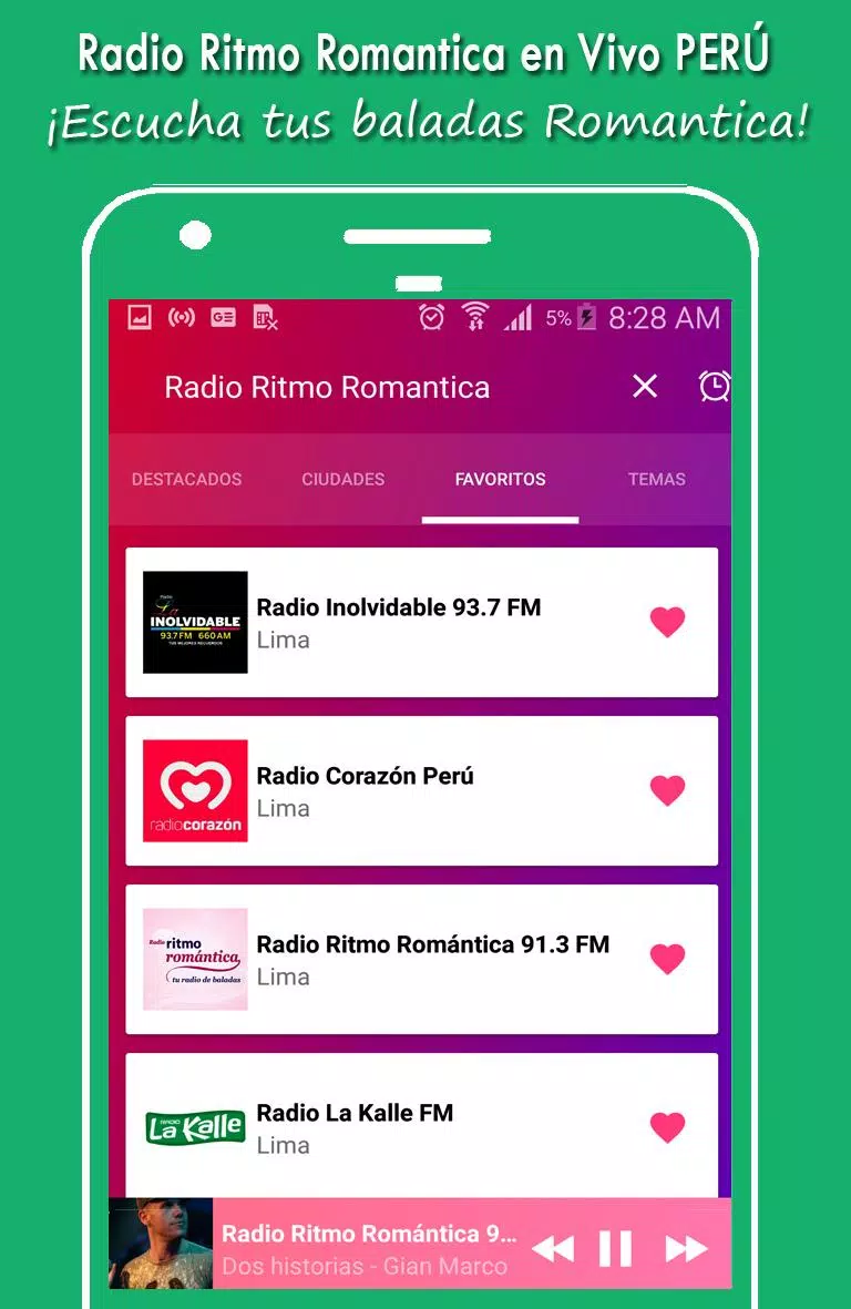 Descarga de APK de Radio Ritmo Romantica para Android