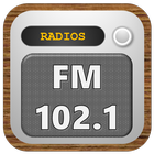 Rádio 102.1 FM icône