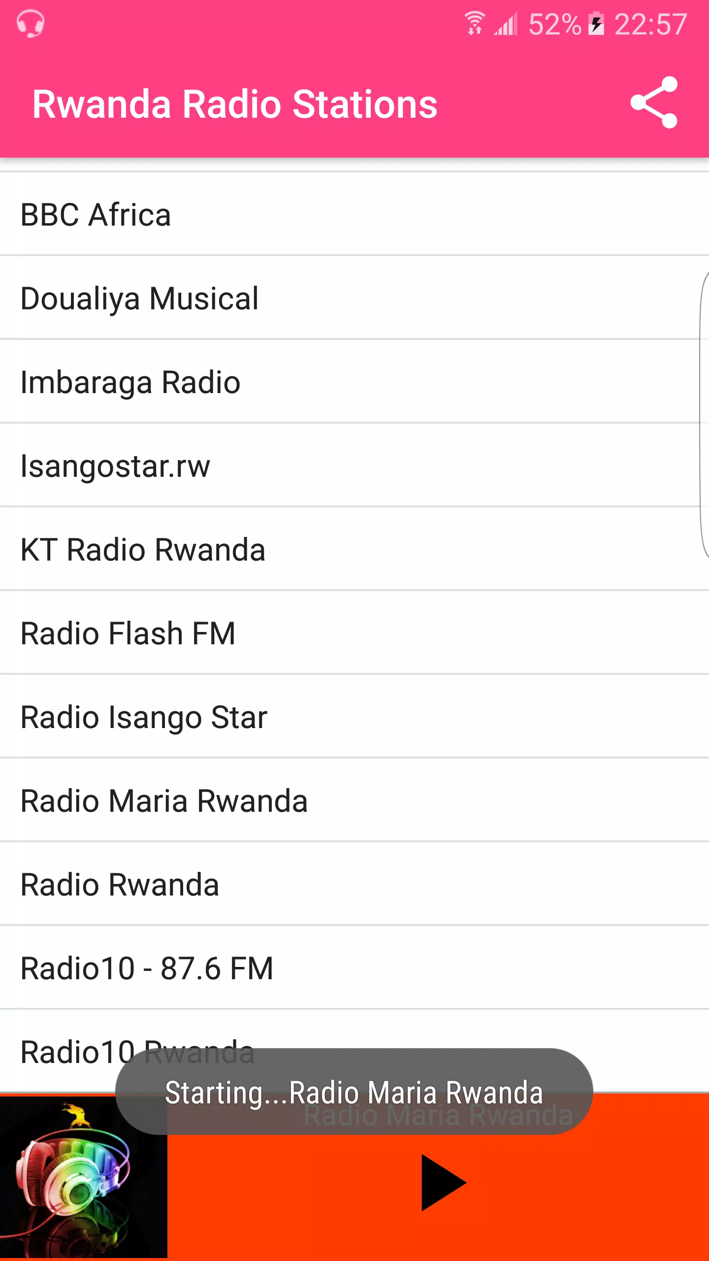 Stations de Radio Rwanda APK pour Android Télécharger