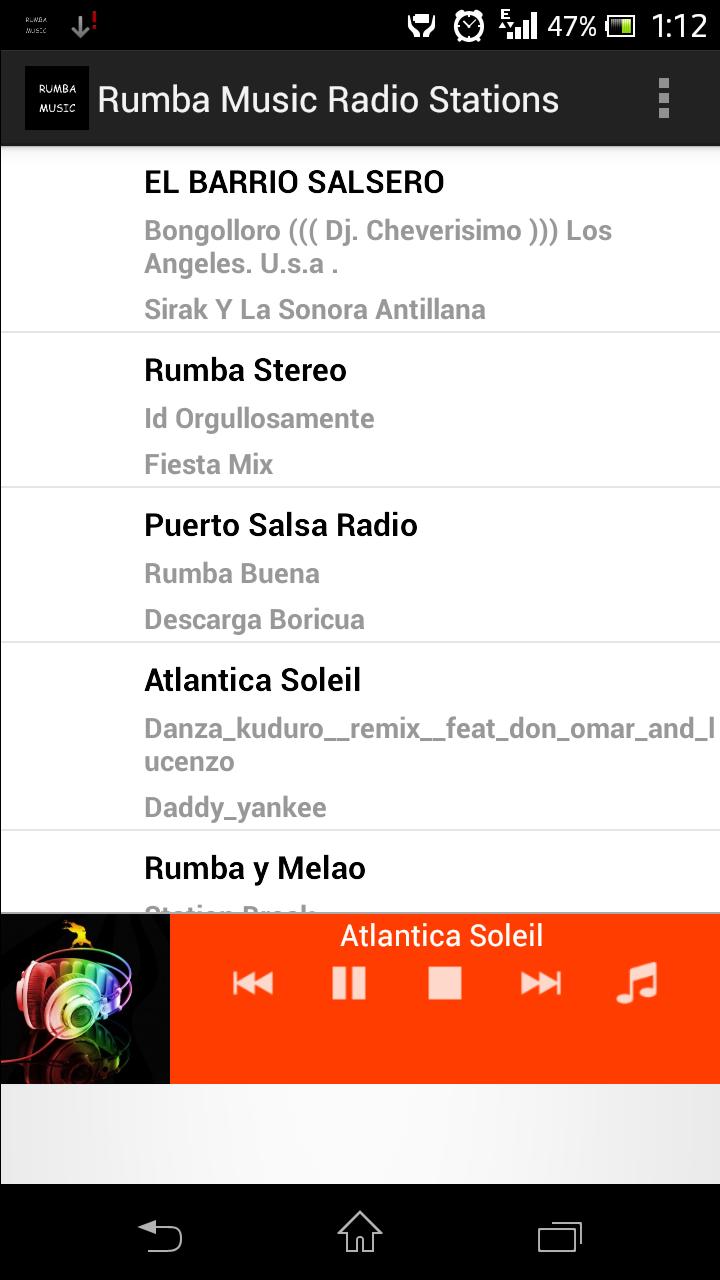 Rumba Music Radio Stations Для Андроид - Скачать APK