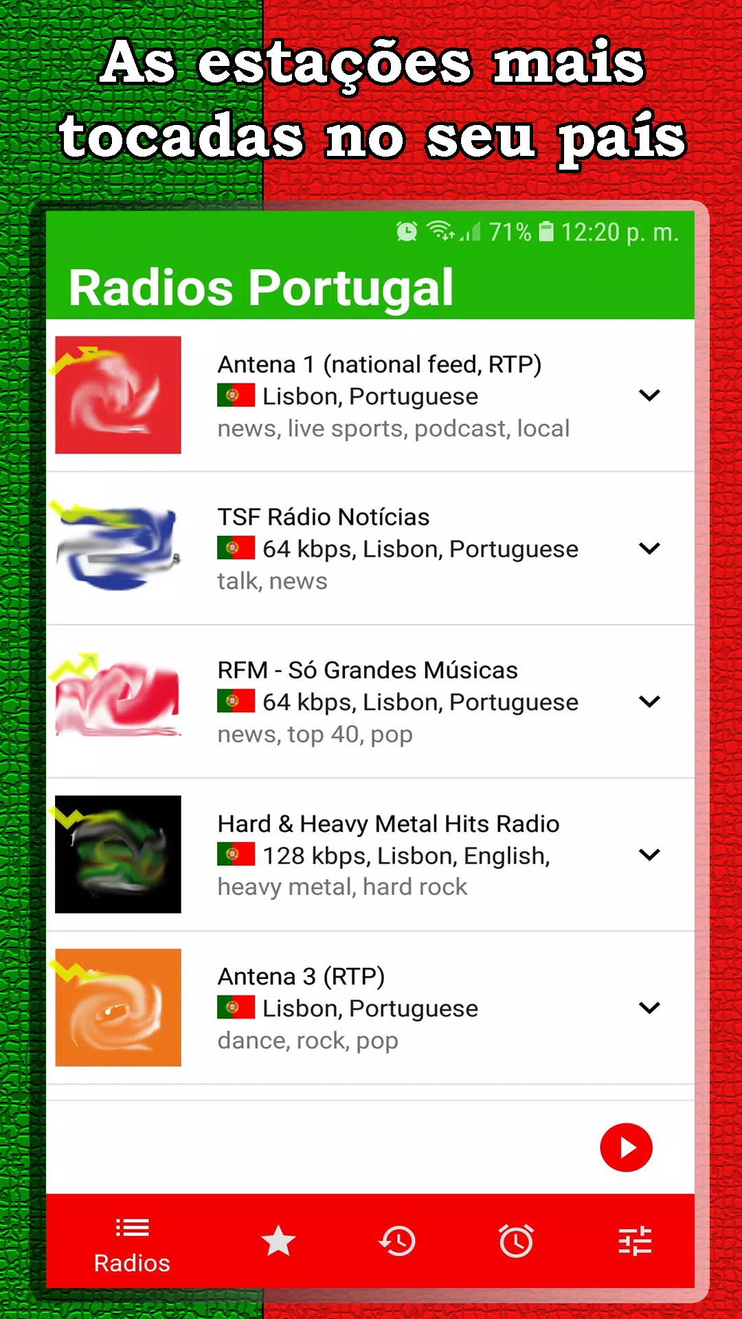 Rádio Portugal Gratis - As melhores estações Android के लिए APK डाउनलोड करें