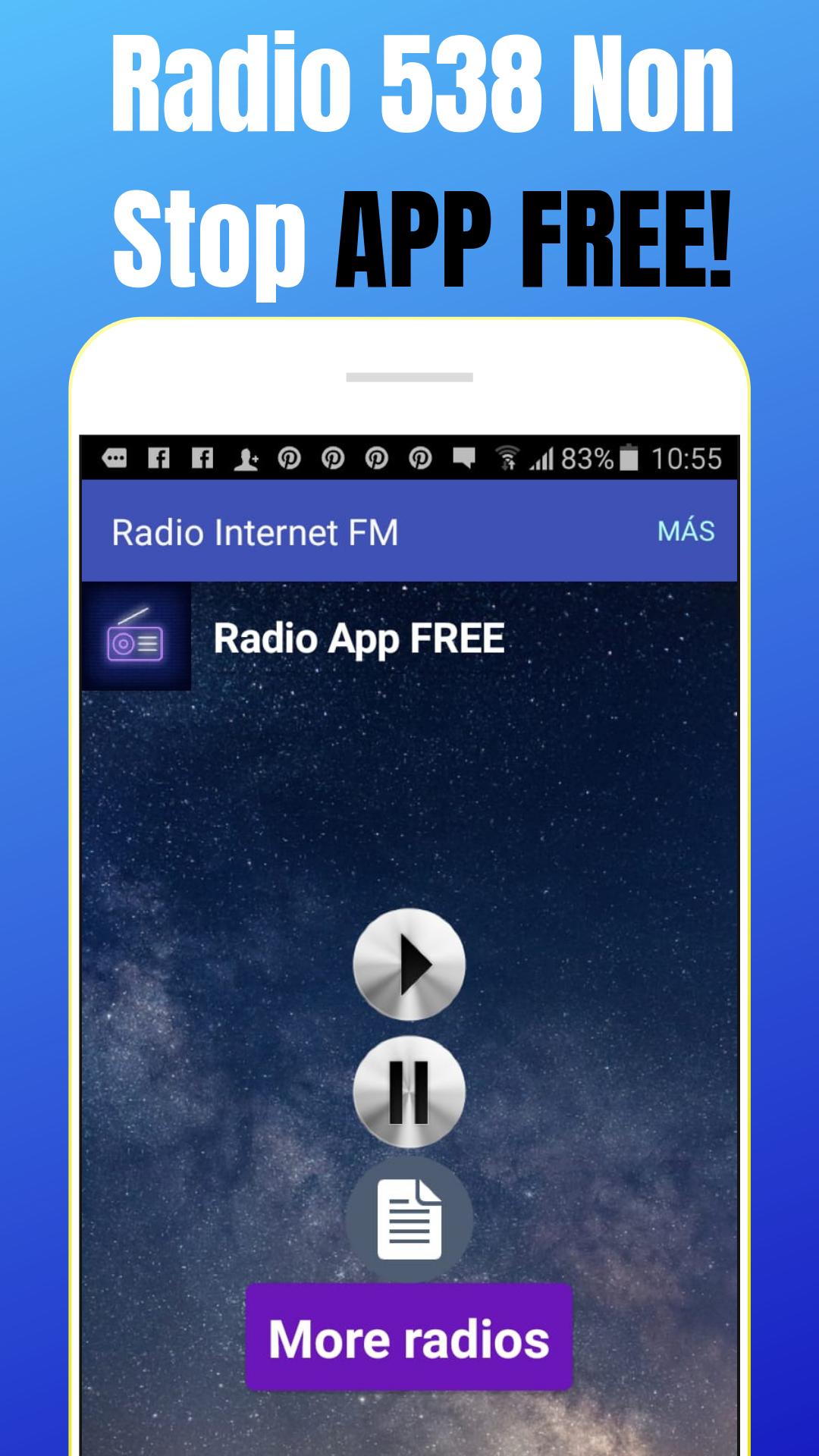 Radio 538 App Non Stop FM Luisteren Live NL Gratis for Android - APK  Download