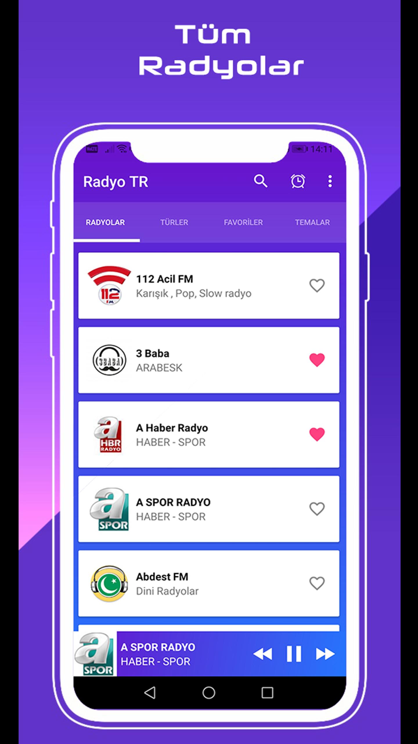 android icin radyo frekans tum radyolar canli radyo dinle apk yi indir