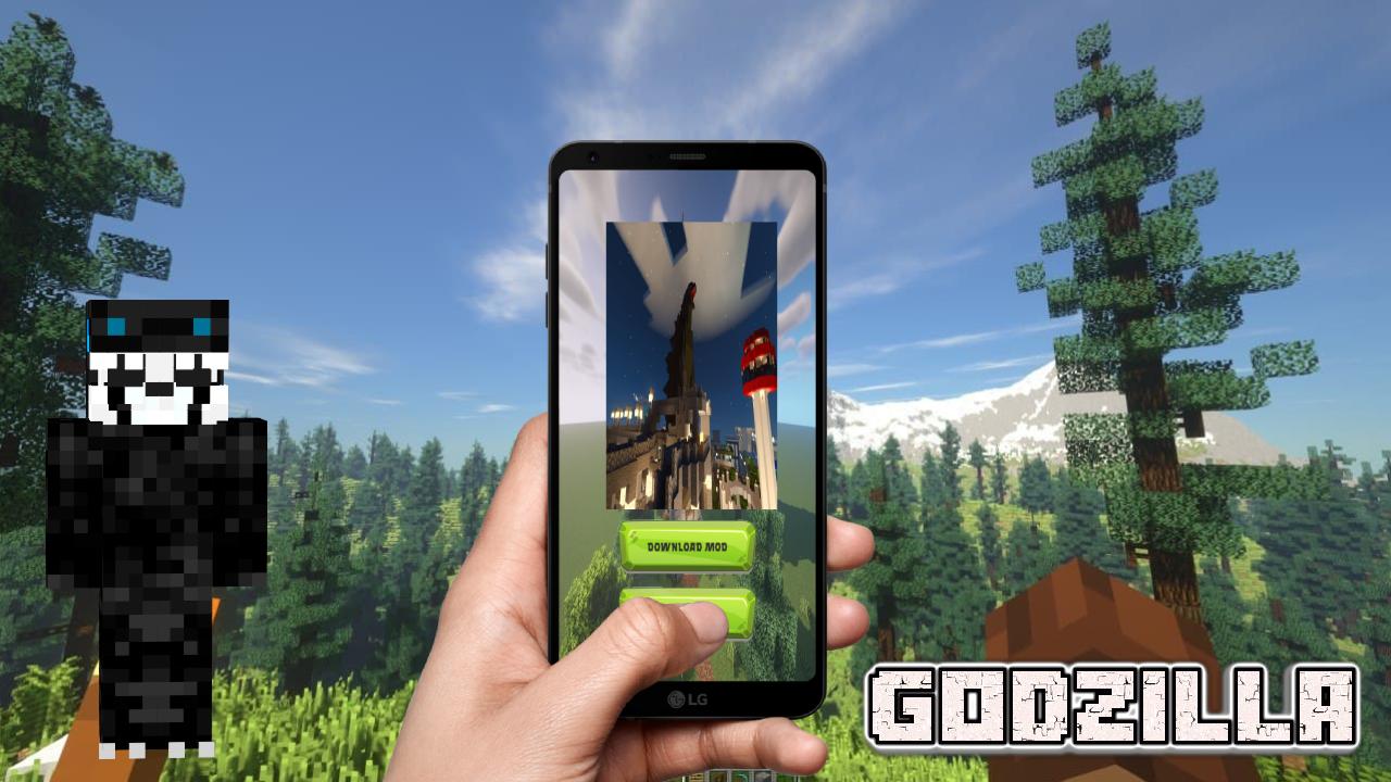 Android 用の マインクラフト用のモッドビッグゴジラ Apk をダウンロード