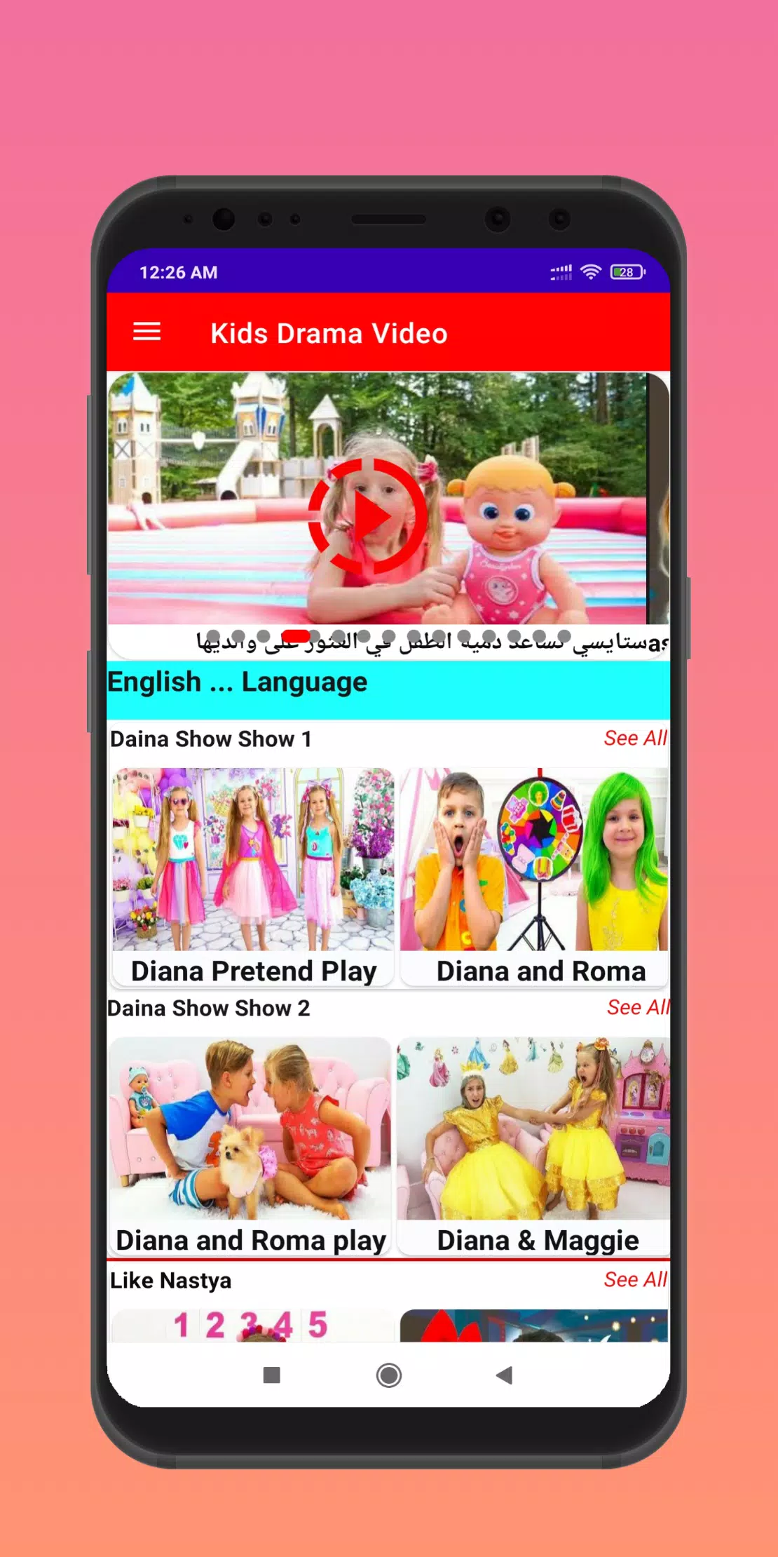 Funny kids Videos :Daina Videos,Like Nastya Videos APK pour Android  Télécharger