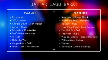 Lagu Barat Terpopuler Offline imagem de tela 1