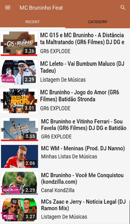 MC Bruninho - Jogo do Amor Musica e Letra 2018 APK voor Android