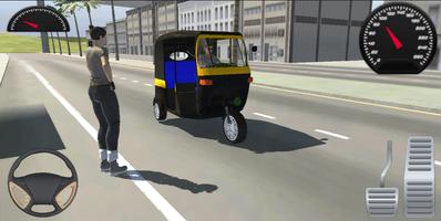 Rickshaw 3D Indian Game پوسٹر