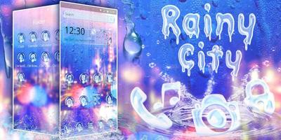 Shiny Rain City Theme ภาพหน้าจอ 3