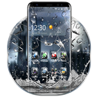 3D Rain Broken Glass Theme icon