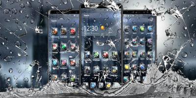 3D Rain Broken Glass Theme screenshot 3