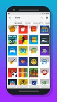 برنامه‌نما Nougat Square - Icon Pack عکس از صفحه