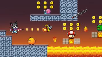 Super Cat Gun: Adventure World تصوير الشاشة 3