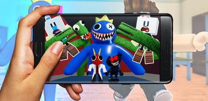 Rainbow Survival Blue Monster 포스터