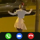 Dancing Lady Fake Video Call icône