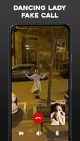 Dancing Lady Fake Video Call Affiche