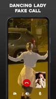 Dancing Lady Fake Video Call capture d'écran 1