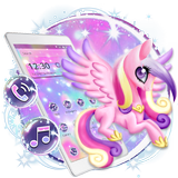 Rainbow shiny unicorn theme icon