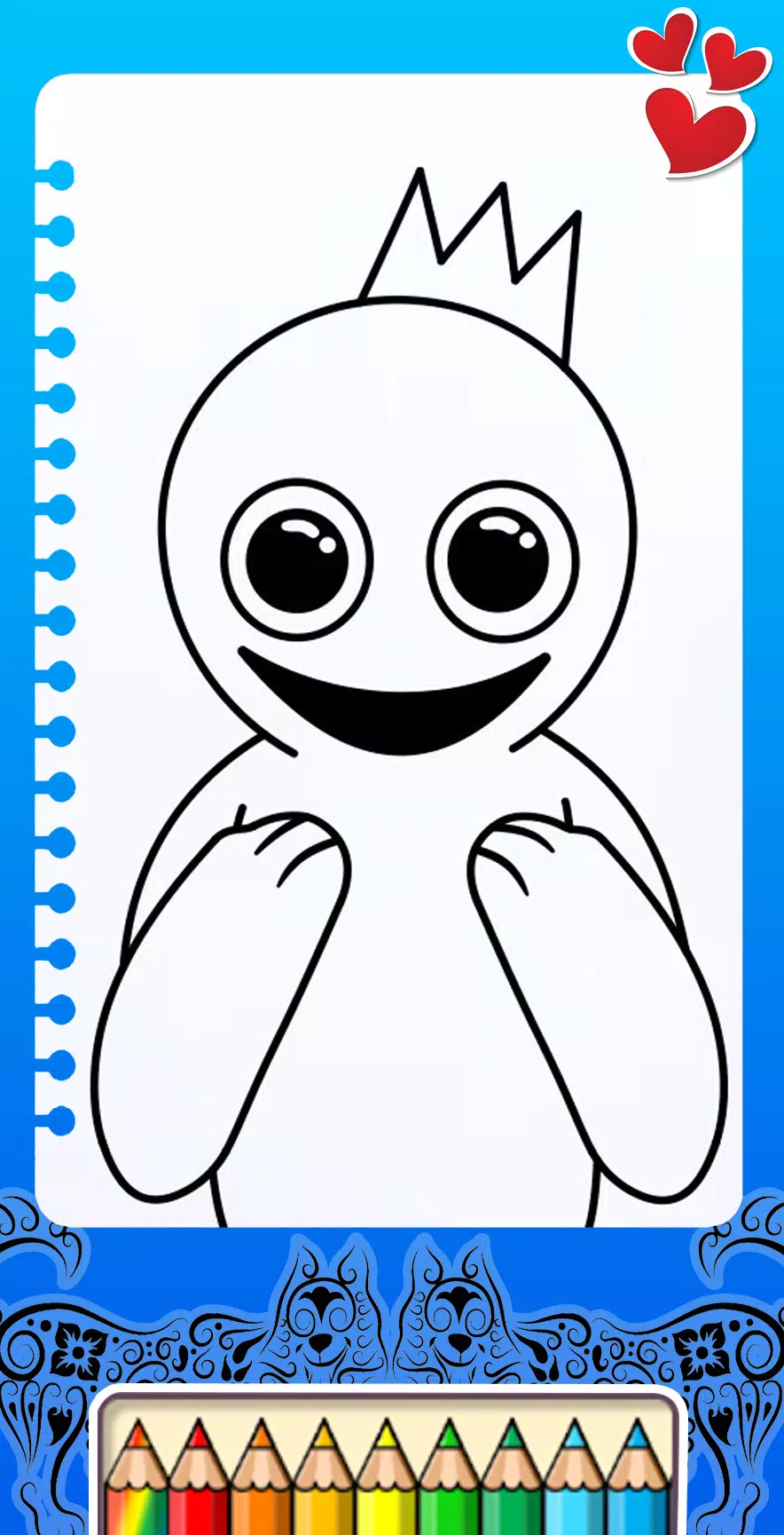 How to Draw Blue from Rainbow Friends 