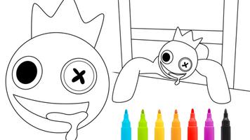 Rainbow Friends Coloring Book Affiche