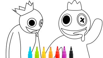 Rainbow Friends Coloring Book capture d'écran 1