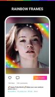 LGBT Pride Photo Maker- Rainbow Sticker Frame2020 الملصق