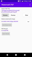 PDF Watermark : add - insert w screenshot 1