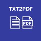 Text to PDF icône