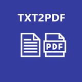 Text to PDF icon