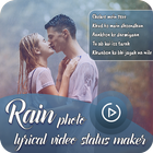 My Photo Rain Photo lyrical Video status maker icône