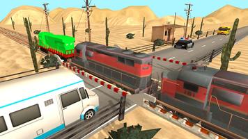 Train Road Crossy 3D Railroad imagem de tela 2