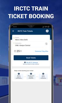 IRCTC Ticket, Train Status, Railway App: RailYatri 截图 1