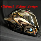 에어 브러쉬 헬멧 디자인 아이콘