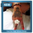 Conception fraîche de tatouages ​​de yog icône