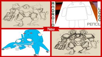 Drawing Robot Step By Step پوسٹر