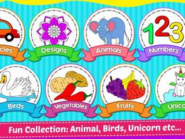 Kids Painting & Coloring Book for Creative Childs تصوير الشاشة 1
