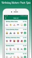 Animated Birthday Stickers captura de pantalla 3