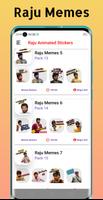 Raju Memes - Animated Stickers تصوير الشاشة 1