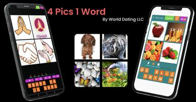 4 Bilder 1 Wort Plakat