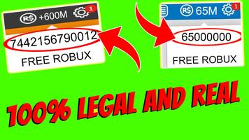 Free Robux Pro Master l Robux Huge Tips 2k20 海报