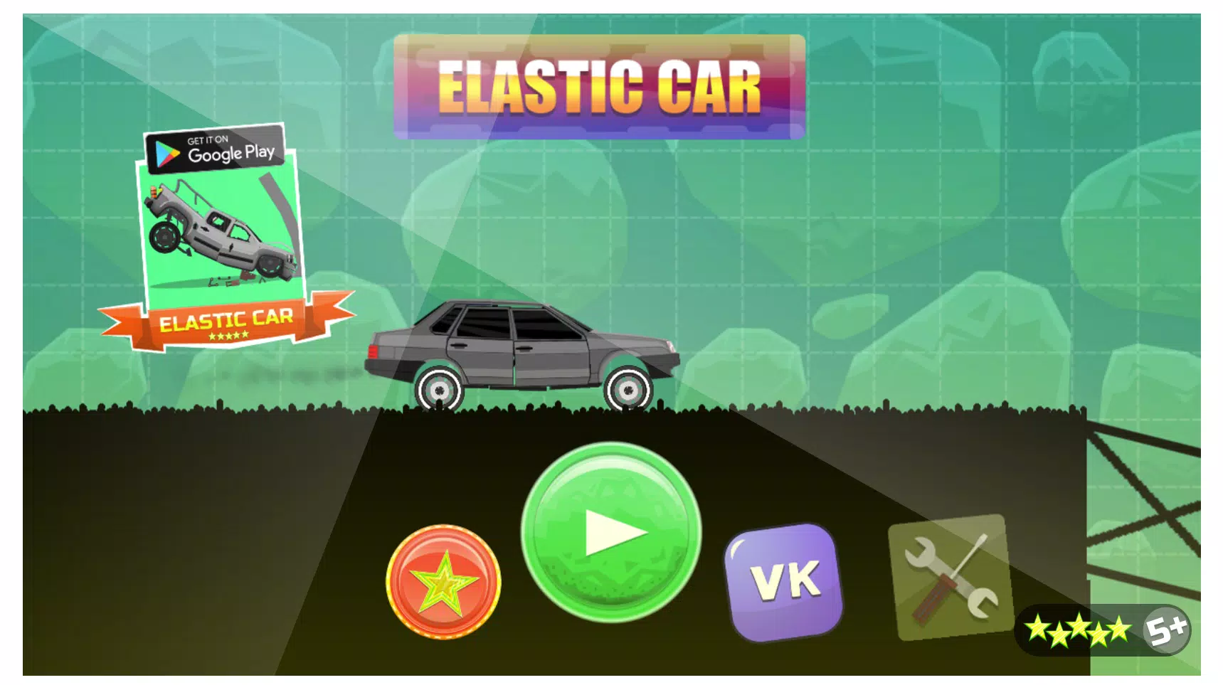 Elastic Car 3D - Click Jogos