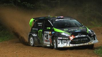Sports Rally Car Wallpaper plakat