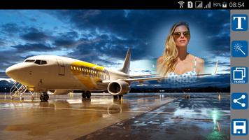 Airplane Photo Frames Affiche