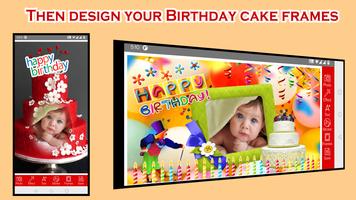 Birthday Cake Frames تصوير الشاشة 1