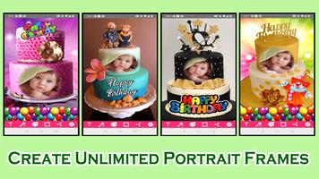 برنامه‌نما Birthday Cake Photo Frames عکس از صفحه