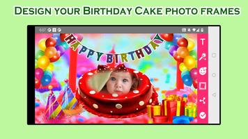 پوستر Birthday Cake Photo Frames