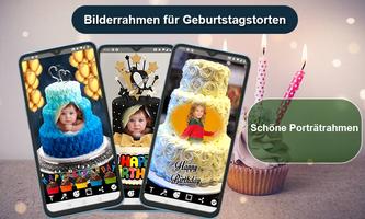 Geburtstagskuchenrahmen Plakat