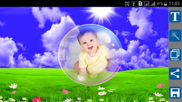 Bubble Photo Frames Affiche