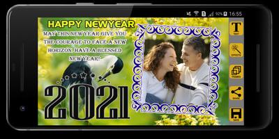 Happy New Year 2021 Photo Frames capture d'écran 2