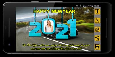 Happy New Year 2021 Photo Frames capture d'écran 3